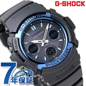 ＼4/27 09:59まで★先着2000円OFFクーポン／ gショック ジーショック G-SHOCK 電波ソーラー AWG-M100A-1AER アナデジ スタンダードモデル ブラック 黒 ブルー CASIO カシオ 腕時計 ブランド メンズ プレゼント ギフト