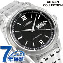 シチズン コレクション メカニカル クラシックデイ＆デイト 自動巻き 腕時計 ブランド メンズ CITIZEN COLLECTION NY4050-62E アナログ ブラック 黒 日本製 プレゼント ギフト