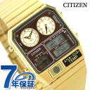 シチズン レコードレーベル アナデジテンプ 腕時計 ブランド クロノグラフ 温度計 アナログ デジタル JG2103-72X CITIZEN ゴールド プレゼント ギフト