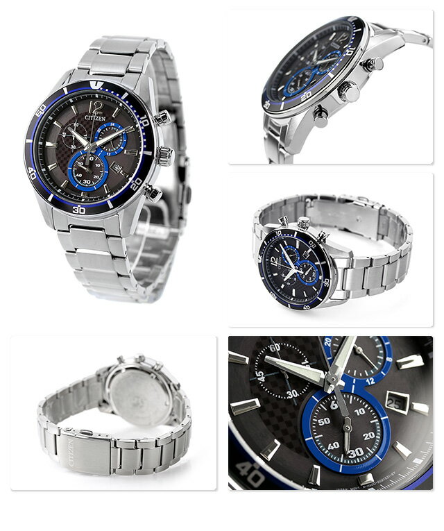 シチズン オルタナ エコドライブ VO10-6741F 腕時計 ブラック×ブルー CITIZEN COLLECTION