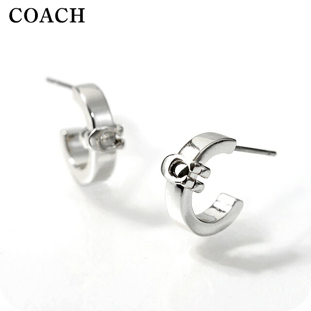 乐天商城 - ＼20日は激アツ★超ラッキーDAY／ コーチ ピアス レディース ブランド COACH ロゴ スタッド 両耳用 560724RHO030 シルバー アクセサリー