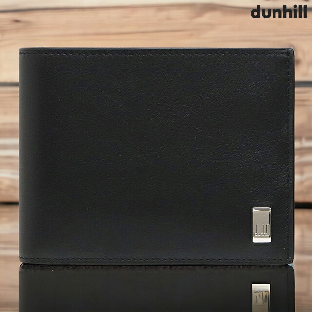 ダンヒル 二つ折り財布（メンズ） ダンヒル 二つ折り財布 メンズ ブランド dunhill Sidecar 革 レザーウォレット 小銭入れあり レザー 19F2F32AT001R ブラック 財布