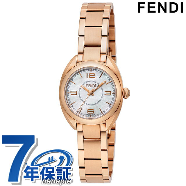 フェンディ フェンディ モメント フェンディ クオーツ 腕時計 ブランド レディース FENDI F218524500 アナログ ホワイトシェル ピンクゴールド 白 スイス製 プレゼント ギフト