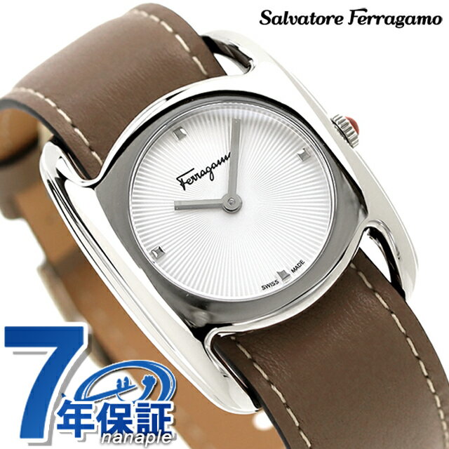 サルヴァトーレ フェラガモ ヴァラ クオーツ 腕時計 ブランド レディース Salvatore Ferragamo SFEL00219 アナログ シルバー グレージュ スイス製 プレゼント ギフト