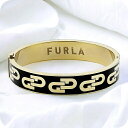 フルラ バングル レディース ブランド FURLA ARCH BANGLE Lサイズ ステンレススチール FJ0124BTL ブラック ゴールド アクセサリー