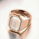 フルラ リング レディース ブランド FURLA OCTAGONAL RING 10号 ステンレススチール FJ0303RT0 ピンクゴールド シルバー アクセサリー 敬老の日ギフト