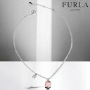 フルラ ネックレス レディース ブランド FURLA OCTAGONAL NECKLACE ステンレススチール FJ0319NTU シルバー ピンク アクセサリー