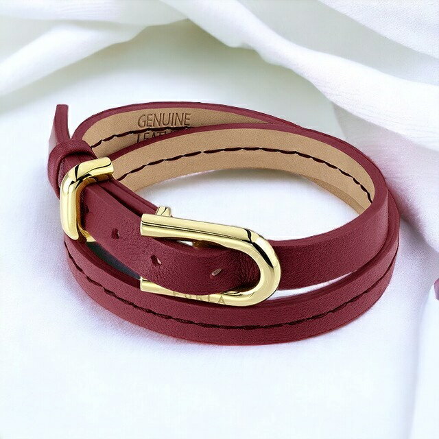 フルラ ブレスレット レディース ブランド FURLA BUCKLE BRACELET エコレザー FJ0412BTU ワインレッド アクセサリー