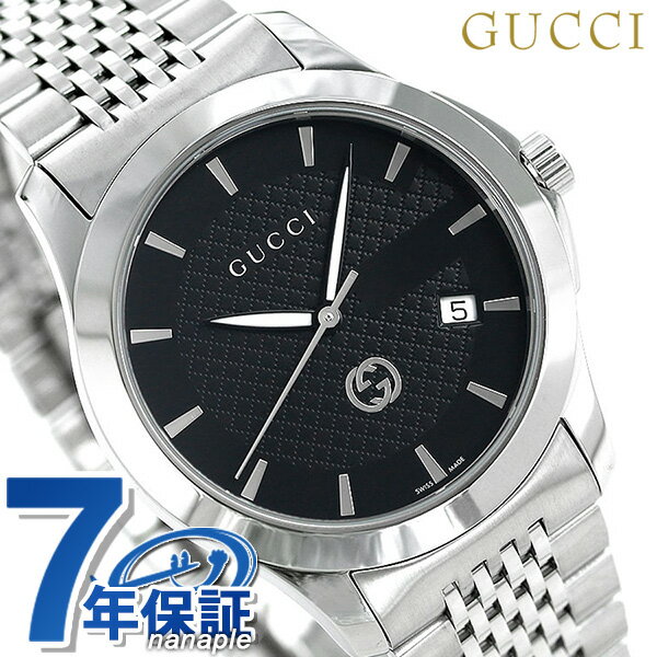 ＼9,300円OFFクーポン！全品10%OFF／ グッチ 時計 Gタイムレス 40mm メンズ 腕時計 YA1264106 GUCCI ブラック