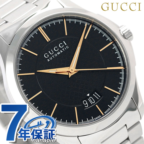 グッチ 腕時計（メンズ） グッチ 時計 メンズ GUCCI 腕時計 Gタイムレス 40mm 自動巻き YA126432 ブラック