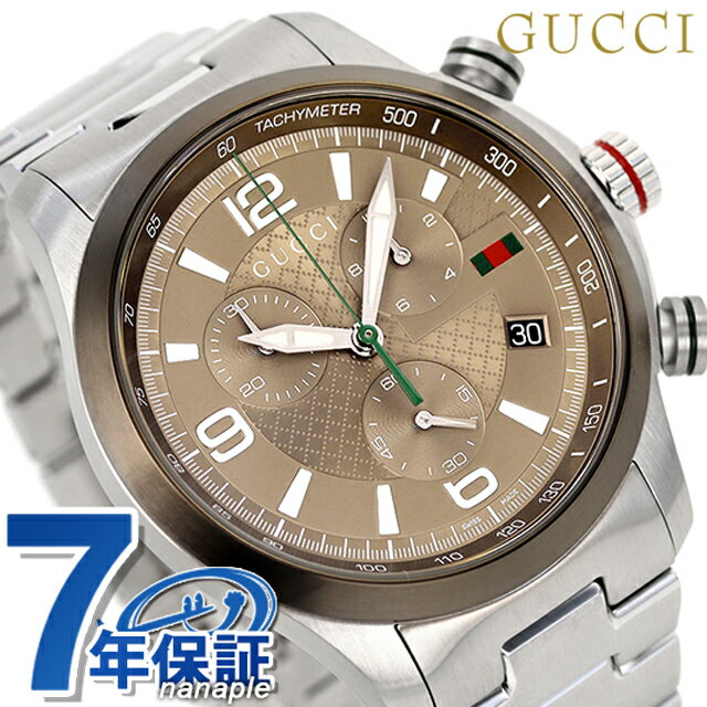 グッチ 腕時計（メンズ） 【クロス付】 グッチ Gタイムレス クオーツ 腕時計 ブランド メンズ クロノグラフ GUCCI YA126289 アナログ ベージュ スイス製 記念品 ギフト 父の日 プレゼント 実用的