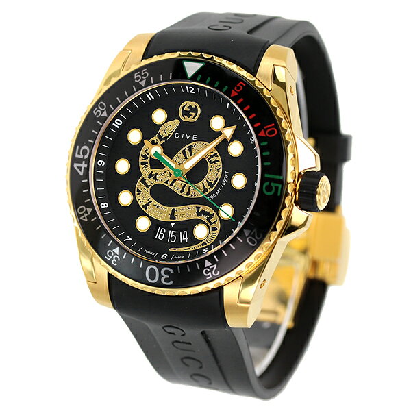 ＼2000円OFF さらに9倍 グッチ 時計 ダイヴ 48mm 蛇 スイス製 クオーツ メンズ 腕時計 YA136219 GUC nanaple-10129572 腕時計のななぷれ サンプル画像3
