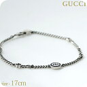 \さらに+4倍★今だけ!!/ グッチ ブレスレット メンズ ブランド GUCCI インターロッキングG チェーン シルバー925 678657 J8410 81...