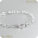 グッチ ブレスレット メンズ ブランド GUCCI インターロッキング チェーン 796351-J8400-8106-18 シルバー アクセサリー 敬老の日ギフト