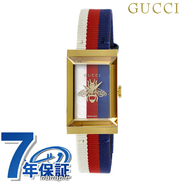 グッチ ジーフレーム クォーツ 電池式 腕時計 ブランド レディース GUCCI YA147409A マルチカラー スイス製 高級 おしゃれ 防水 軽い 華奢 ...