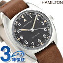 ハミルトン カーキ アビエーション パイロット パイオニア 36mm 手巻き 腕時計 メンズ H76419531 HAMILTON 時計 ブラック×ブラウン