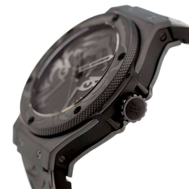 ウブロ ビックバン ブラックジャガー ホワイトタイガー 自動巻き 腕時計 メンズ 限定モデル HUBLOT 316.CI.1410.RX.BJW16 オールブラック 黒 スイス製