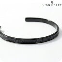 ＼先着990円割引クーポン★全品10%OFF／ ライオンハート バングル メンズ ブランド LION HEART ステンレススチール LHMB002N ブラック アクセサリー