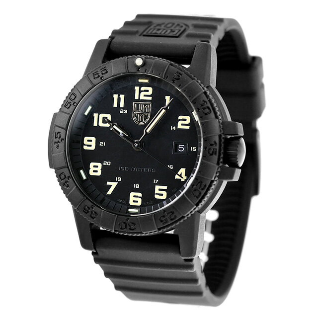 ＼2000円OFF+さらに9倍／ ルミノックス レザーバック シータートル ジャイアント 0320 シリーズ クォーツ 電池式 腕時計 ブランド メンズ LUMINOX XS.0330 アナログ ブラック 黒 スイス製 おしゃれ 防水 文字盤 大きい プレゼント 男性 実用的