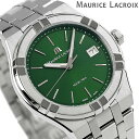 モーリスラクロア アイコン クオーツ 40mm クオーツ 腕時計 メンズ MAURICE LACROIX AI1108-SS002-630-1 アナログ グリーン スイス製 その1