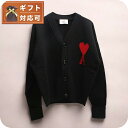 \さらに+4倍★今だけ!!/ アミ パリス Ami Paris カーディガン BFUKC002-018-L アミパリ メンズ ブラック カーディガン