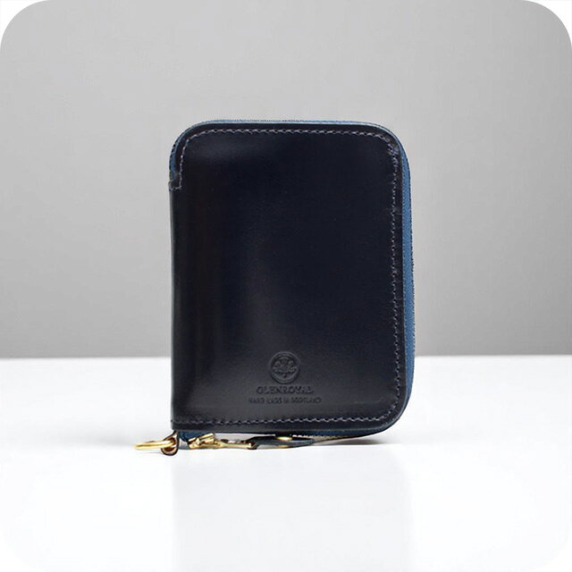 グレンロイヤル GLENROYAL ZIP AROUND SMALL WALLET 二つ折り財布 コンパクト 03-5814-DARKBLUE メンズ レディース DARK BLUE ブランド ウォレット 高級 おしゃれ プレゼント 実用的