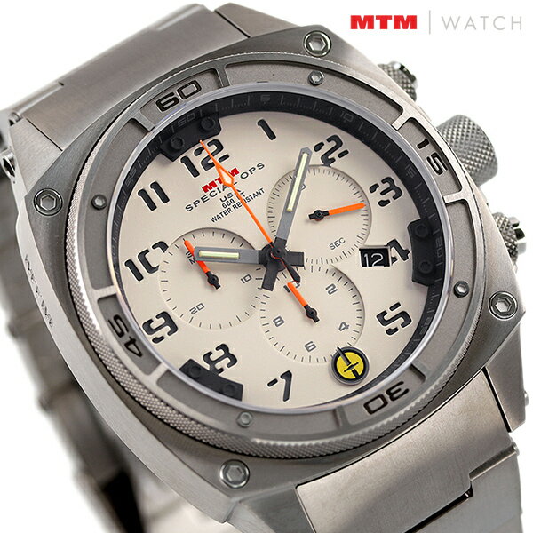 MTM エムティーエム プレデター 2 48mm 腕時計 メンズ PR2-TSL-TTG1-MBTI-OH ベージュ ギフト 父の日 プレゼント 実用的