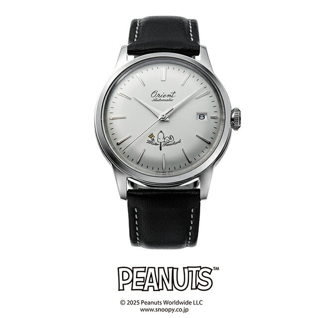オリエント クラシック バンビーノ オリエント75周年＆ピーナッツ75周年 『Peanuts』コラボレーション 自動巻き 腕時計 ブランド メンズ 数量限定 ORIENT CLASSIC RA-AC0M16S アナログ ホワイト ブラック 黒 おしゃれ 防水 文字盤 大きい プレゼント 男性 実用的