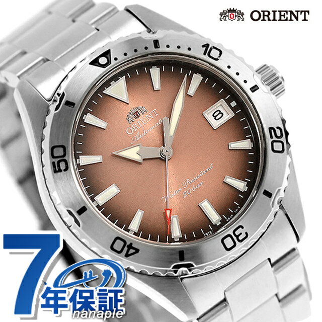 オリエント Sports Orient Mako 自動巻き 腕時計 ブランド メンズ ORIENT SPORTS RN-AC0Q17Y アナログ ブラウン おしゃれ 防水 プレゼント 男性 実用的