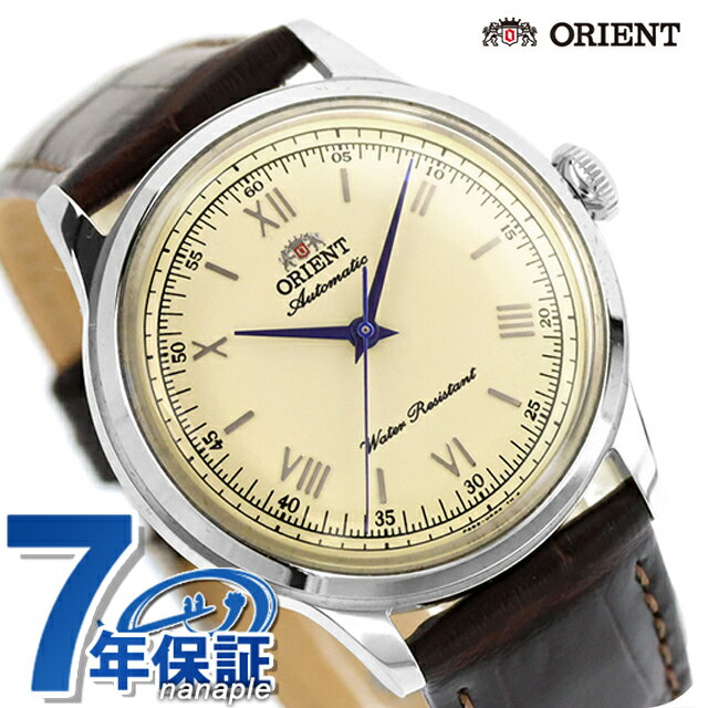 オリエント Classic Orient Bambino 自動巻き 腕時計 ブランド メンズ ORIENT CLASSIC RN-BB0003Y アナログ アイボリー ダークブラウン 白 おしゃれ 防水 プレゼント 男性 実用的