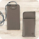 \先着★1000円割引クーポン/ オロビアンコ スマホショルダー メンズ レディース ブランド Orobianco 革 レザーウォレット 小銭入れあり 牛革 7025488 チャコールグレー 小物(4)