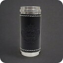 オロビアンコ 携帯灰皿 メンズ レディース ブランド Orobianco アルミ合金、牛革 革巻き ORA-001 BK ブラック 小物