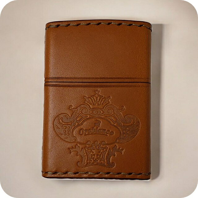 オロビアンコ ライター メンズ レディース ブランド Orobianco 真鍮、牛革 ZIPPO 革巻き ORZ-001 CA キャメル 小物