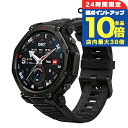 \全品10倍+さらに3倍★10/30限定/ アマズフィット T-Rex 3 Pro 充電式クオーツ スマートウォッチ ブランド メンズ レディース チタン Bluetooth 健康 Amazfit SP170078-C239 デジタル ブラック 黒