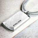 ポリス ネックレス ブランド POLICE チェーン プレート ペンダント シルバー ステンレス 名入れ可能 24920PSS-A メンズ 男性用 ギフト プレゼント 実用的 敬老の日ギフト
