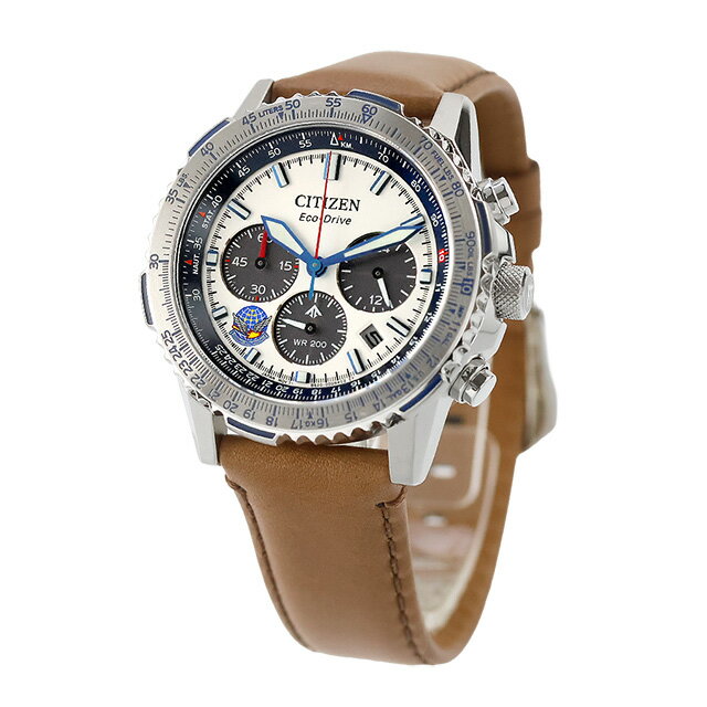シチズン プロマスター SKYシリーズ ブルーインパルス エコドライブ 腕時計 ブランド メンズ 数量限定 クロノグラフ ソーラー CITIZEN PROMASTER CA4661-09A アナログ シルバー ブラウン おしゃれ 防水 文字盤 大きい プレゼント 男性 実用的