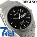 シチズン レグノ ソーラー メンズ 腕時計 ブランド チタン KM1-415-51 CITIZEN REGUNO ブラック 時計 プレゼント ギフト