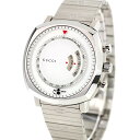 【中古】 美品 グッチ GUCCI ディズニーコラボ ミッキー グリップクロノグラフ レアモデル YA157306 アナログ 腕時計 ブランド メンズ ホワイト 白 高級 おしゃれ 防水 男性 実用的