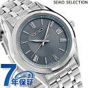 セイコーセレクション Sシリーズ ペア 電波ソーラー 腕時計 ブランド メンズ SEIKO SELECTION SBTM359 アナログ ブルーグレー 日本製 ...