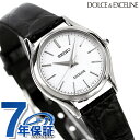 セイコー ドルチェ＆エクセリーヌ 腕時計（レディース） SEIKO エクセリーヌ クオーツ レディース SWDL209 DOLCE＆EXCELINE 腕時計 ブランド シルバー×ブラック レザーベルト プレゼント ギフト