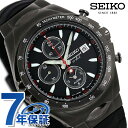 セイコー ジウジアーロ マッキナスポルティーバ 流通限定モデル メンズ 腕時計 ブランド SNAF87PC SEIKO オールブラック×レッド 黒 時計 プレゼント ギフト