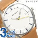 【ワケありアウトレット】スカーゲン メンズ ホルスト クオーツ 腕時計 SKW6282 SKAGEN ホワイト×ライトブラウン 時計【あす楽対応】