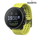 スント バーティカル ブラック ライム 充電式クオーツ スマートウォッチ ブランド メンズ レディース SUUNTO SS050864000 デジタル イエロー...