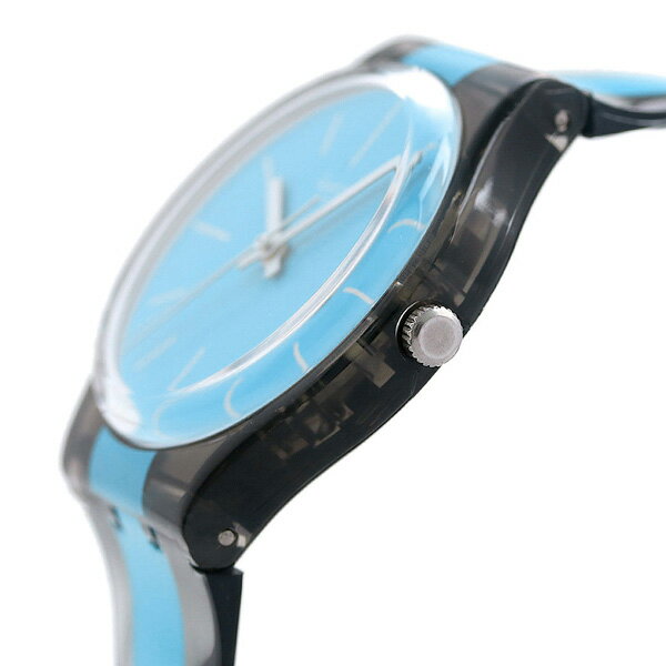 【今なら500円割引クーポンにポイント最大22倍】 スウォッチ SWATCH オリジナル ジェント 腕時計 GM186 ブルー×ブラック 時計【あす楽対応】