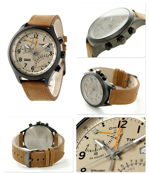 【楽天市場】タイメックス インテリジェント クオーツ クロノグラフ TW2P78900 TIMEX 腕時計 グレー×ブラウン【あす楽対応】：腕