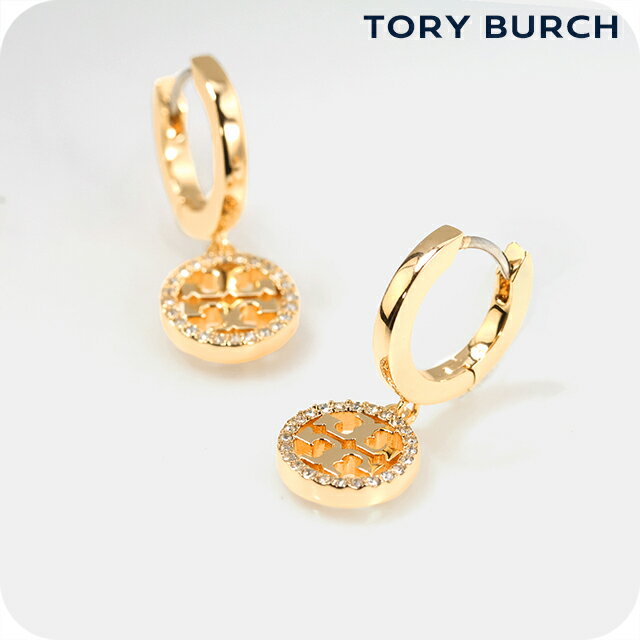 樂天商城 - トリーバーチ ピアス レディース ブランド TORY BURCH MILLER PAVE HUGGIE HOOP EARRING フープ 両耳用 87041-783 Tory Gold アクセサリー