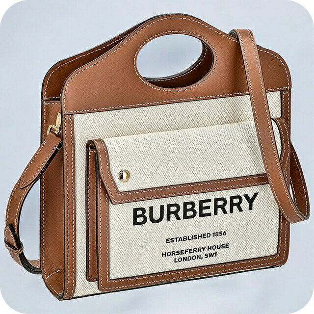 樂天商城 - バ−バリ− ハンドバッグ レディース BURBERRY 8039361 ブラウン 軽量 小さめ 手提げ ブランド 高級 おしゃれ プレゼント 女性 実用的 かわいい
