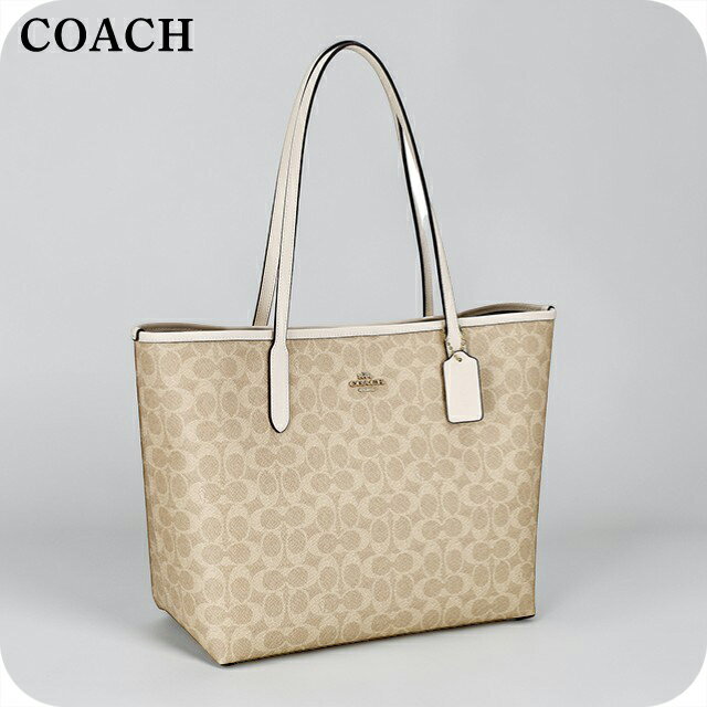 コーチ トートバッグ レディース ブランド COACH CV976 IMXDM ライトベージュ/ホワイト 軽量 手提げ 高級 おしゃれ プレゼント 女性 実用的 かわいい