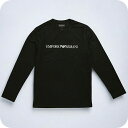 エンポリオ・アルマーニ Tシャツ メンズ ブランド EMPORIO ARMANI 8N1TN81JPZZ 0021 M ブラック 敬老の日ギフト
