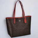 コーチ トートバッグ レディース COACH シグネチャー CV976 IMXD0 1 ウォルナット ボールドレッド 軽量 手提げ ブランド 高級 おしゃれ プレゼント 女性 実用的 かわいい
